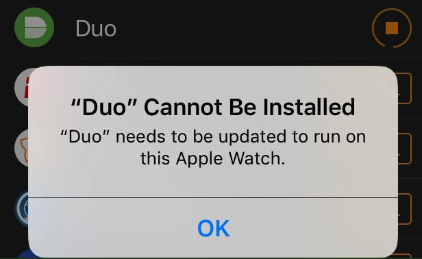 cannot set up apple watch