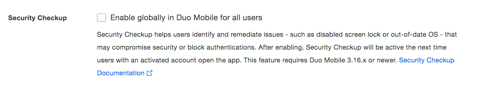 Guide to Security Checkup feature in Duo Mobile