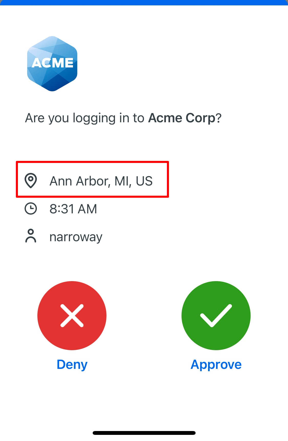 Why don t users see their access device location in duo mobile when