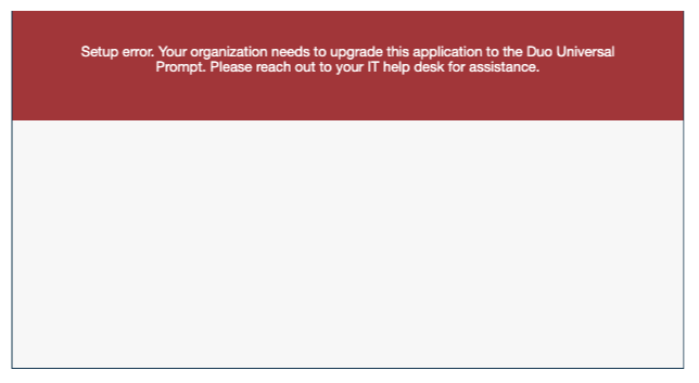 Why do I see the error 